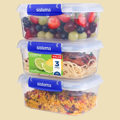 1L Airtight Food Storage Containers – 3 Pack