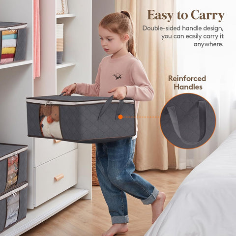 35L Foldable Clothes Storage Bags – 3 Pack