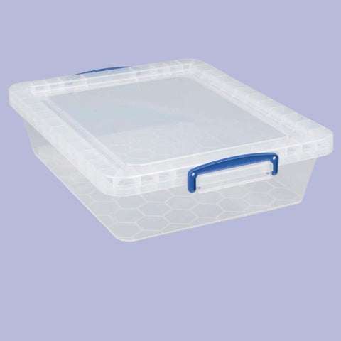 Clear Nestable Storage Boxes with Lids (3 Pack)