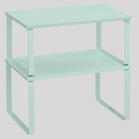 Expandable Metal & Wood Spice Rack Shelf Set