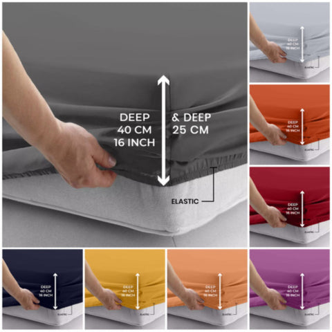 Extra Deep 40cm Fitted Sheet for Thick Mattresses