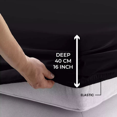 Extra Deep 40cm Fitted Sheet for Thick Mattresses