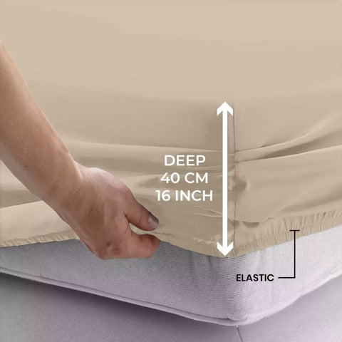 Extra Deep 40cm Fitted Sheet for Thick Mattresses