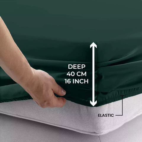 Extra Deep 40cm Fitted Sheet for Thick Mattresses