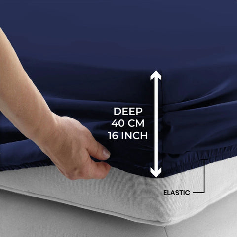 Extra Deep 40cm Fitted Sheet for Thick Mattresses