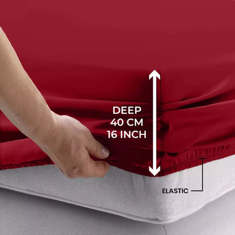 Extra Deep 40cm Fitted Sheet for Thick Mattresses