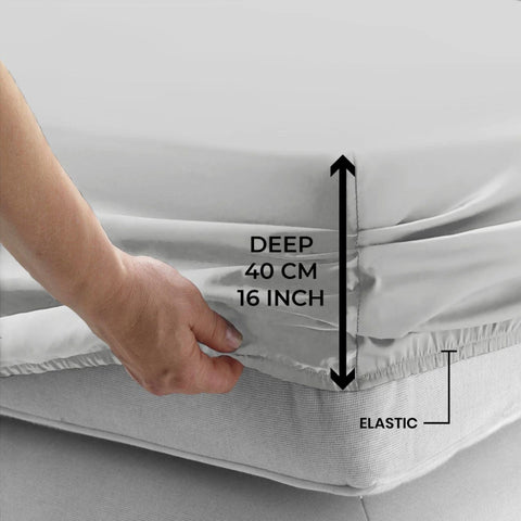 Extra Deep 40cm Fitted Sheet for Thick Mattresses
