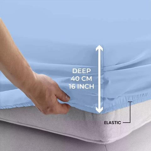 Extra Deep 40cm Fitted Sheet for Thick Mattresses