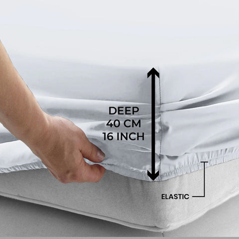 Extra Deep 40cm Fitted Sheet for Thick Mattresses