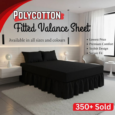 Extra Deep Fitted Valance Bed Sheets – UK Sizes