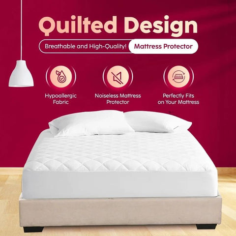 Extra Deep Quilted Mattress Protector 30cm Fit