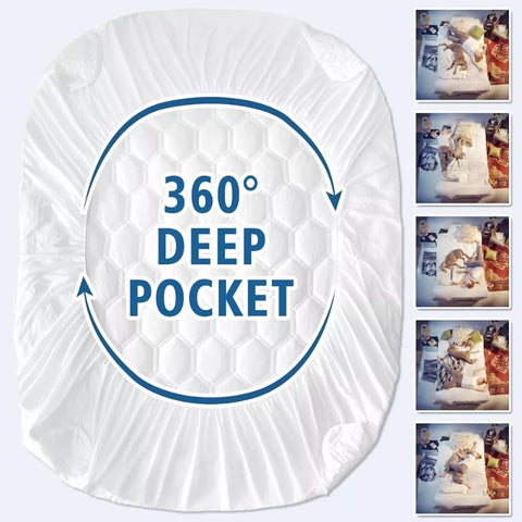 Extra Deep Waterproof Quilted Mattress Protector