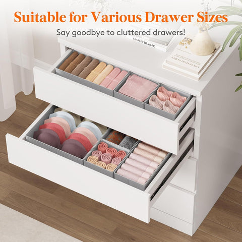 Lifewit Fabric Drawer Organiser Set – 12 Pack