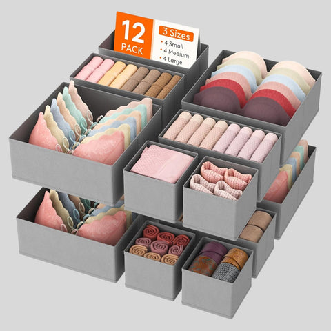 Lifewit Fabric Drawer Organiser Set – 12 Pack