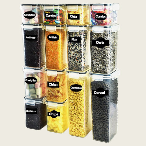 Oypla 14pc Airtight Pantry Storage Container Set