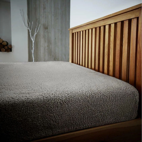 Teddy Bear Fleece Fitted Bed Sheet Warm & Soft