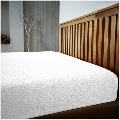 Teddy Bear Fleece Fitted Bed Sheet Warm & Soft