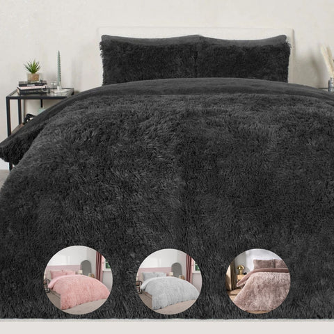 Teddy Fleece Duvet Cover Set Soft & Cosy