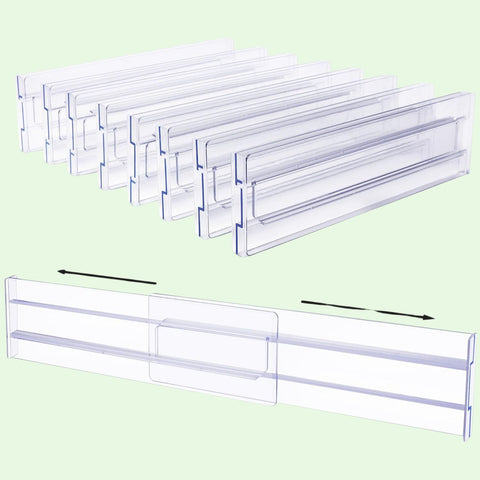 Vtopmart Adjustable Drawer Dividers – Clear