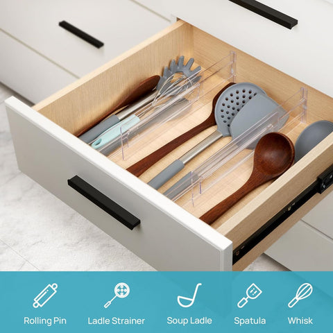Vtopmart Adjustable Drawer Dividers – Clear