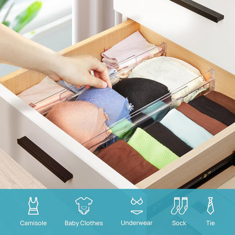 Vtopmart Adjustable Drawer Dividers – Clear