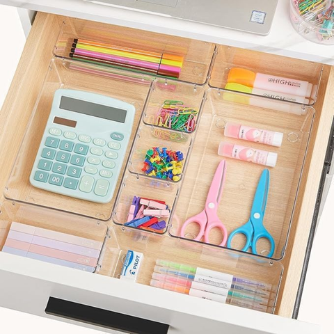 Vtopmart Clear Drawer Organiser Set – 3 Sizes