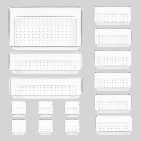 Vtopmart Clear Drawer Organiser Set – 3 Sizes